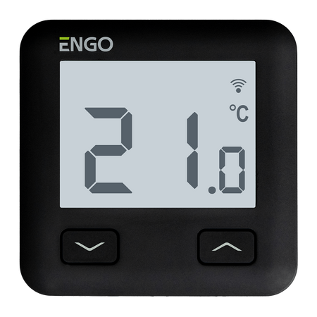 E10-B - Regulator temperatury, 230V, czarny, Wi-Fi, Internetowy, podtynkowy