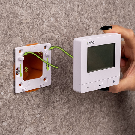 E25-230W - Regulator temperatury, 230V, biały, Internetowy, natynkowy ZigBee/868MHz