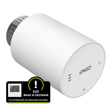 ETRV-M30 - Głowica grzejnikowa bezprzewodowa, elektroniczna M30x1,5, bateryjna, biała