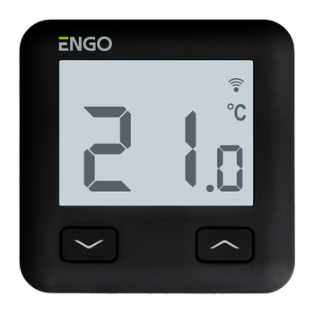 E10-B - Regulator temperatury, 230V, czarny, Wi-Fi, Internetowy, podtynkowy