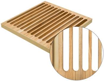 Podest drewniany DĄB - KOŚĆ szer. 21 cm, dla grzejników MINIVENT / TETRAVENT