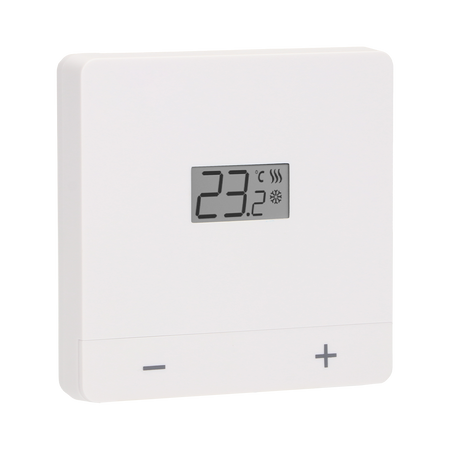 EASY-BATW - Regulator temperatury, bateryjny, biały, dobowy, natynkowy