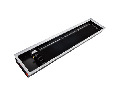 OKTOVENT 100 L-2000 - grzejnik podłogowy kanałowy, głębokość 10 cm, wentylator 24 V