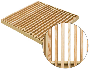 Podest drewniany DĄB - LISTWA, szer. 21cm, dla grzejników MINIVENT / DUOVENT