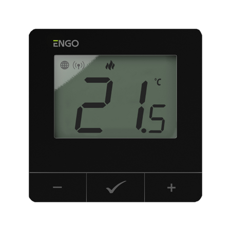 E25-BATB - Regulator temperatury, bateryjny, czarny, ZigBee/868MHz, natynkowy