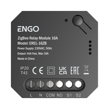 EREL-16ZB - Smart Relay Inteligentny przekaźnik ZigBee do systemu ENGO Smart, 1x16A, NO-COM