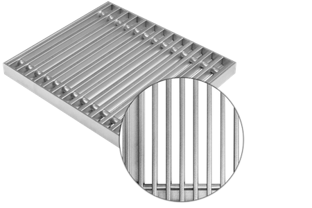 Podest aluminiowy szer. 30 cm, rozstaw szczebli 13mm; do grzejników TRIOVENT, TETRAVENT, OKTOVENT, QUATTROVENT