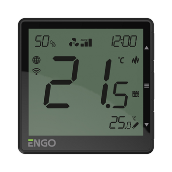 EFAN-24B - Regulator klimakonwektorów, 24V, czarny, Internetowy, podtynkowy , Wi-Fi