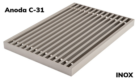 Podest aluminiowy szer. 21 cm, rozstaw szczebli 10 mm; do grzejników DUOVENT, MINIVENT