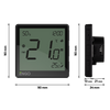 EONE-230B - Regulator temperatury, 230V, czarny, Internetowy, podtynkowy, ZigBee