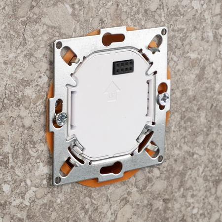 E55-W - Regulator temperatury do ramki 55x55, 230V, biały, Internetowy, Wi-Fi