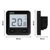 E10-B - Regulator temperatury, 230V, czarny, Wi-Fi, Internetowy, podtynkowy
