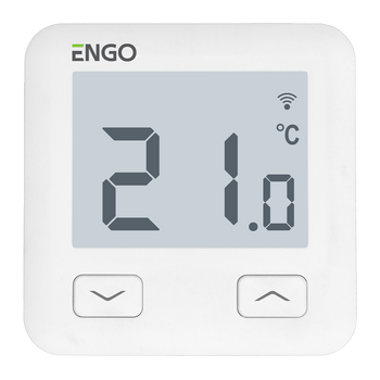 E10-W - Regulator temperatury, 230V, biały, Wi-Fi, Internetowy, podtynkowy