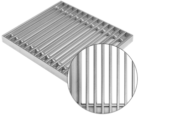 Podest aluminiowy szer. 30 cm, rozstaw szczebli 13mm; do grzejników TRIOVENT, TETRAVENT, OKTOVENT, QUATTROVENT