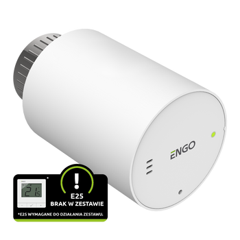 ETRV-M30 - Głowica grzejnikowa bezprzewodowa, elektroniczna M30x1,5, bateryjna, biała