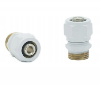 Złączka / adapter zaciskowy GZ 1/2" PEX; biała; 1 sztuka