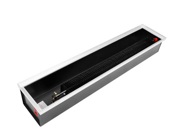 Zestaw grzejnik kanałowy SOLO 170/250/2000; kolor ramki RAL 9005 (czarny); OUTLET