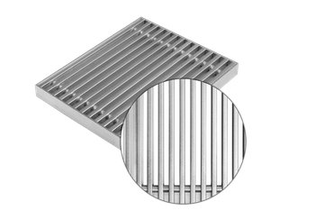 Podest aluminiowy szer. 30 cm, rozstaw szczebli 7 mm; do grzejników TRIOVENT, TETRAVENT, OKTOVENT, QUATTROVENT