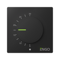 ESIMPLE-230W - Regulator temperatury, 230V, czarny, dobowy, natynkowy z pokrętłem