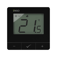 E25-24B - Regulator temperatury, 24V, czarny, Internetowy, natynkowy ZigBee/868MHz
